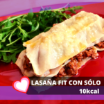 lasaña fit con solo 10 kcal de pasta konjac
