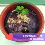 imagen de la receta fitness de brownie de tiramisú